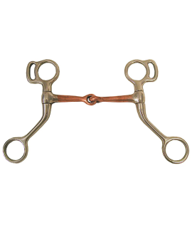 Western Pony Snaffle Bit Copper Mouth