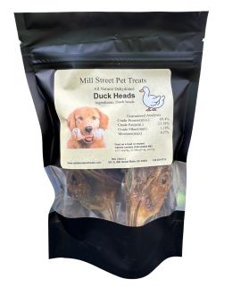 All natural dehydrated dog chews duck head dog treats