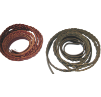 3 Plait Leather Braided Driving Lines