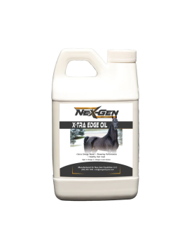 NexGen Nutrition X-Tra Edge Oil Coat Shine Omegas Vitamin E Oil For Horses