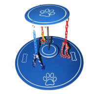 Rotating puppy play gym interactive dog toy