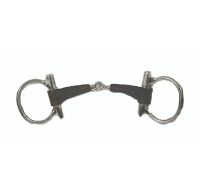Buckeye Comfort Leather Wrapped Offset Dee Snaffle Bit