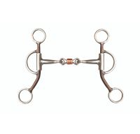 Argentine Snaffle Dogbone With Copper Roller