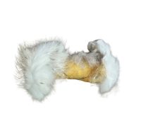 Rabbit Hide Roll Rabbit Skin With Fur Natural Dog Chew