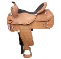 Grand Entry Pro Trainer Training Saddle Roughout Western Saddle