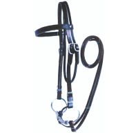 Leather Draft Bridle With Reins