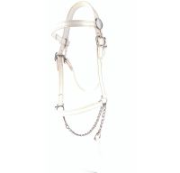 Leather Show Halter With Lead