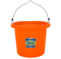 Fortiflex Flat Back Water Bucket 20 Quart, 5 Gallon Bucket For Horses